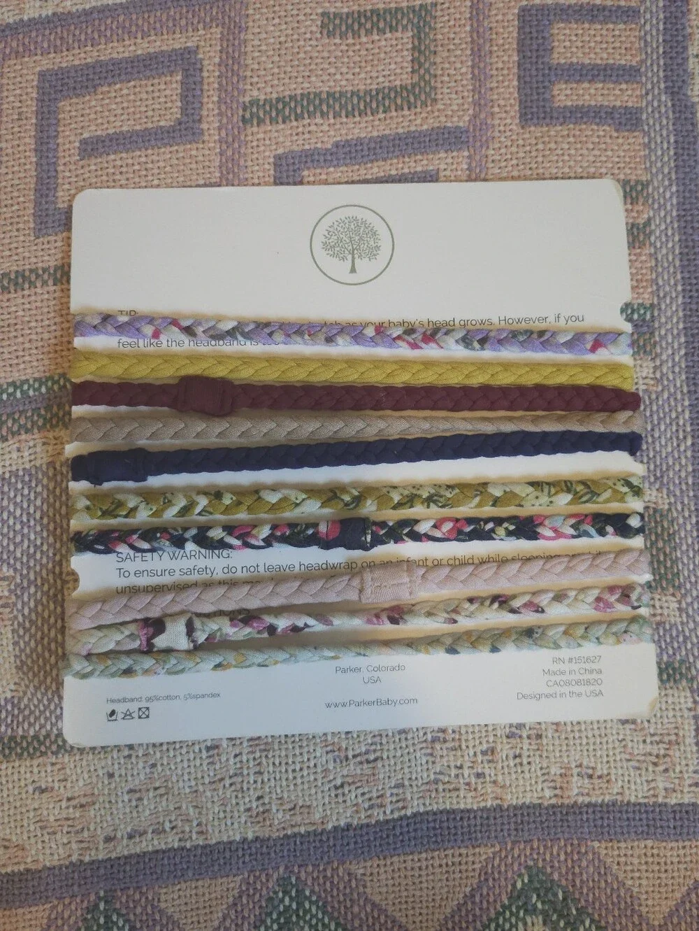 Braided baby headbands